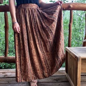 Vintage silk tribal skirt